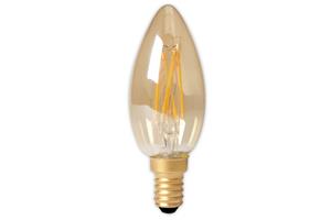 foto van product LED Filament Kaarslamp Goud E14 240V Calex