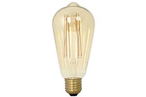 foto van product Ledlamp filament Gold rustiek volglas E27 240V  Calex