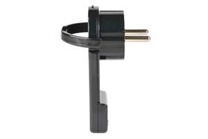 foto van product Extra platte haakse stekker met randaarde zwart of wit