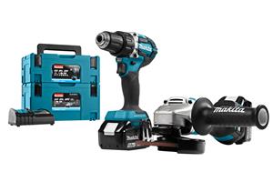 foto van product 18 V Combiset boren, schroeven en slijpen DLX2190TJ1 Makita