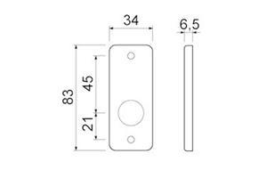 foto van product Patentrozet rechthoekig model  DX