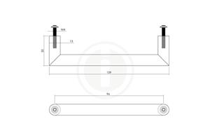 foto van product Meubelgreep RVS geborsteld 96 mm Intersteel