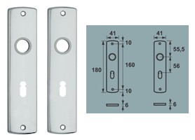 foto van product Kortschild rechthoekig model Curve SLG 56 AXA