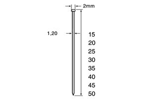 foto van product Minibrads SKN RVS draaddikte 1,2 mm Dutack