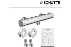 foto van product Thermostatische douchemengkraan  Schütte zwart of chroom