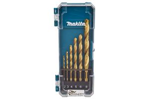 foto van product 6-delige Makita HSS-TIN metaalborenset.