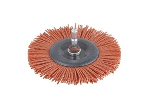 foto van product Nylon draadborstel 1/4 zeskant aansluiting 100 mm