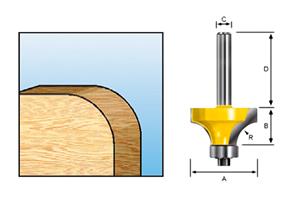 foto van product Afrondfrees HM met kogellager Makita