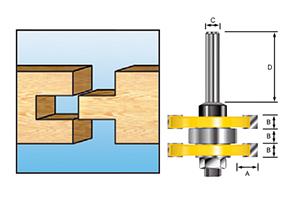 foto van product Groef/veerfrees HM met kogellager Makita