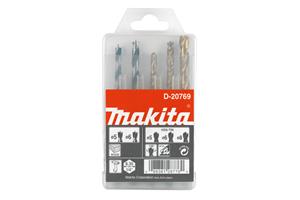 foto van product Borenset 1/4" zeskant 5 delig hout-metaal Makita