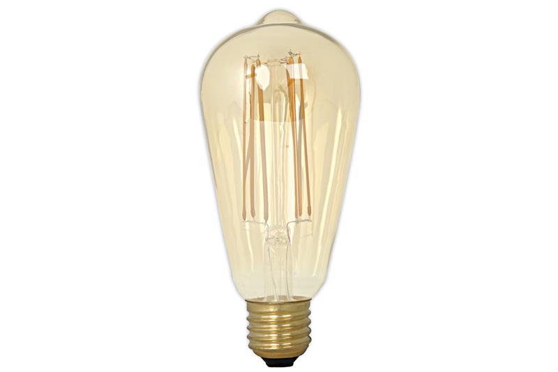 foto van product Ledlamp filament Gold rustiek volglas E27 240V  Calex
