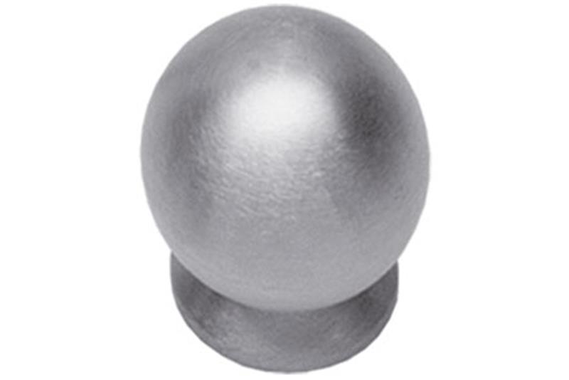 foto van product Meubelknop bolrond achterplaat Ø 20 mm RVS Intersteel