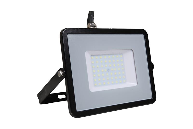 foto van product LED straler zwart 50 watt 4000 lumen  IP65 V-Tac