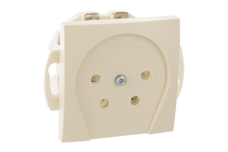 foto van product Telefooncontactdoos inbouw créme S1 serie Berker