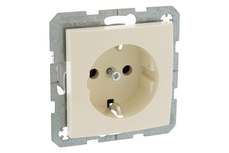 foto van product Wandcontactdoos inbouw 1-voudig randaarde S1 serie Berker