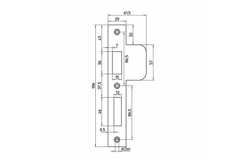 foto van product Sluitplaat VP4139/17 RVS Nemef