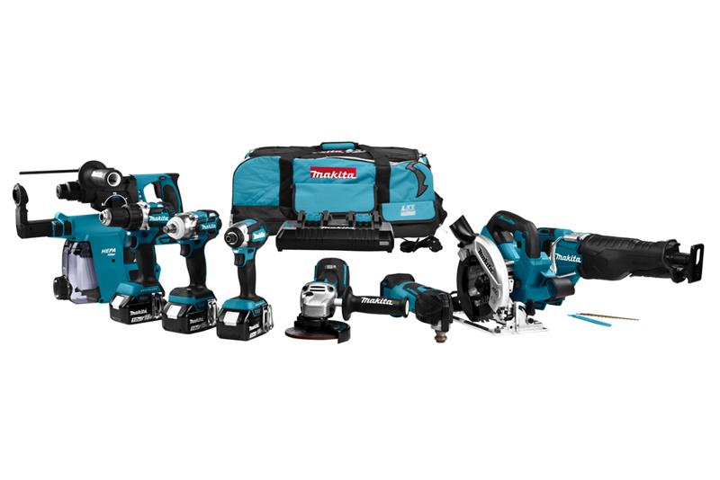foto van product 18 V Combiset met 8 machines DLX8026TW1 Makita