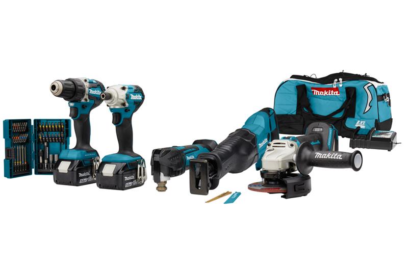 foto van product 18 V Combiset 5 delig  DLX5068TX1 Makita