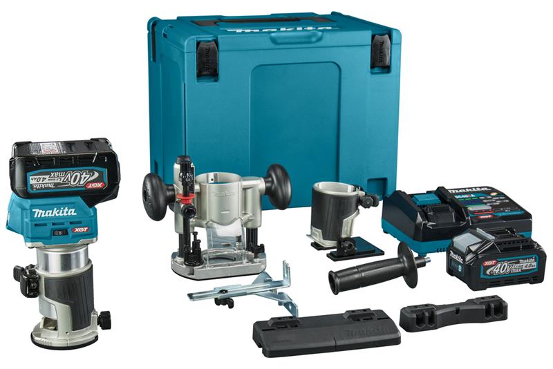 foto van product 40 V Max Boven- en kantenfrees  RT001GM206 Makita