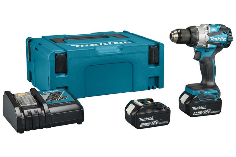 foto van product 18 V Klopboor-/schroefmachine DHP489RTJ Makita