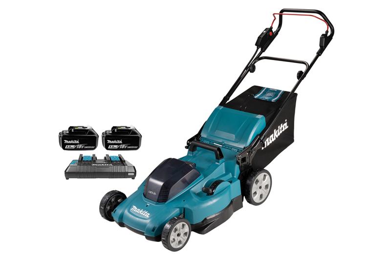 foto van product LXT 2x18 V accu Grasmaaier 53 cm DLM538PT2 Makita
