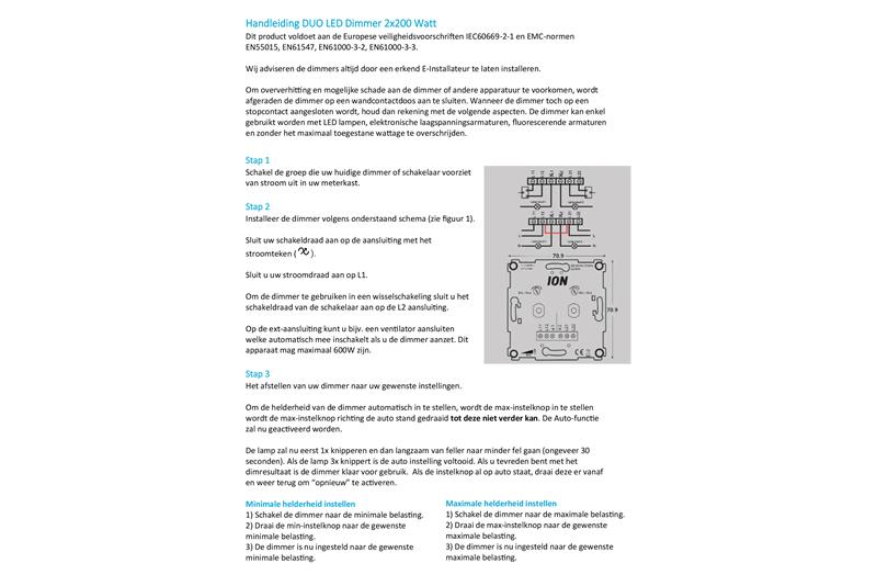 foto van product Dou Led-dimmer inbouw 0,3-200 Watt