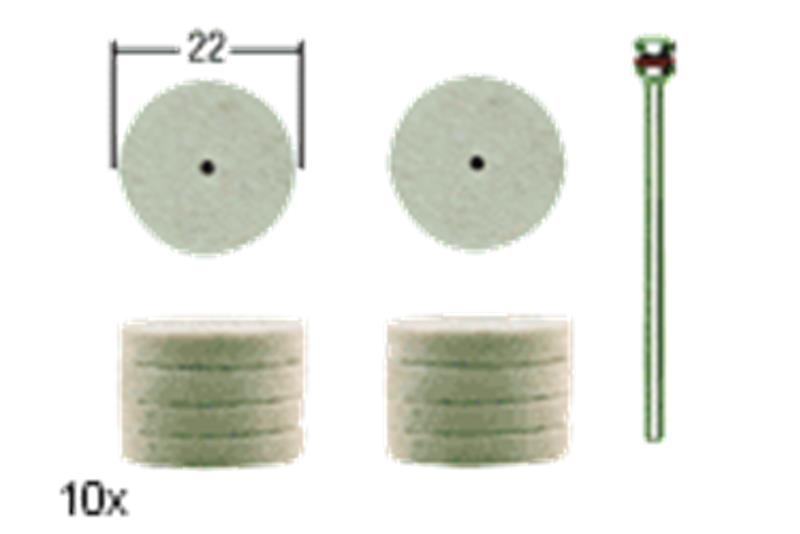 foto van product Viltpolijstschijven 22mm  Proxxon
