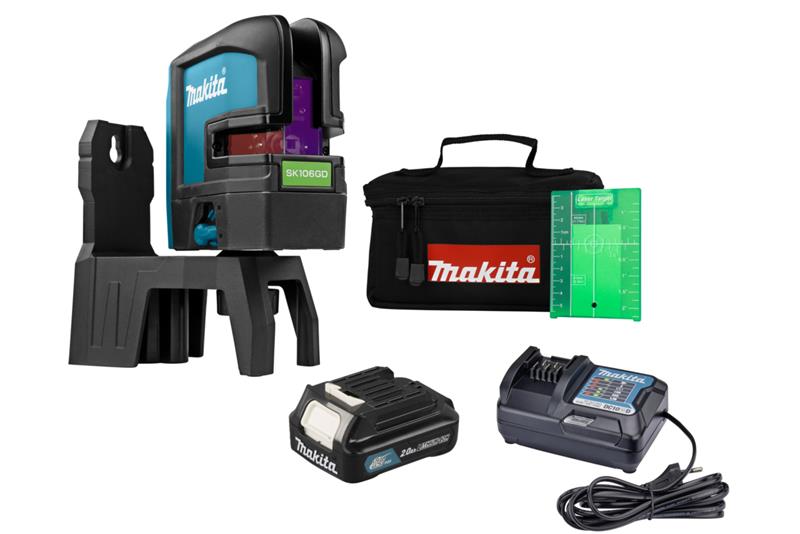 foto van product CXT 12 V Max Kruislijn / punt laser groen SK106GDW Makita
